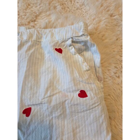 Cupcakes and Cashmere Embroidered Hearts Two Piece Pj set size Small 100% Cotton - Picture 5 of 9